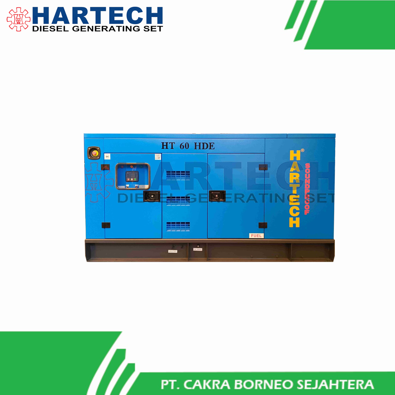 Generator Silent HT 60 HDE HARTECH HTG224E - Termasuk Pemasangan
